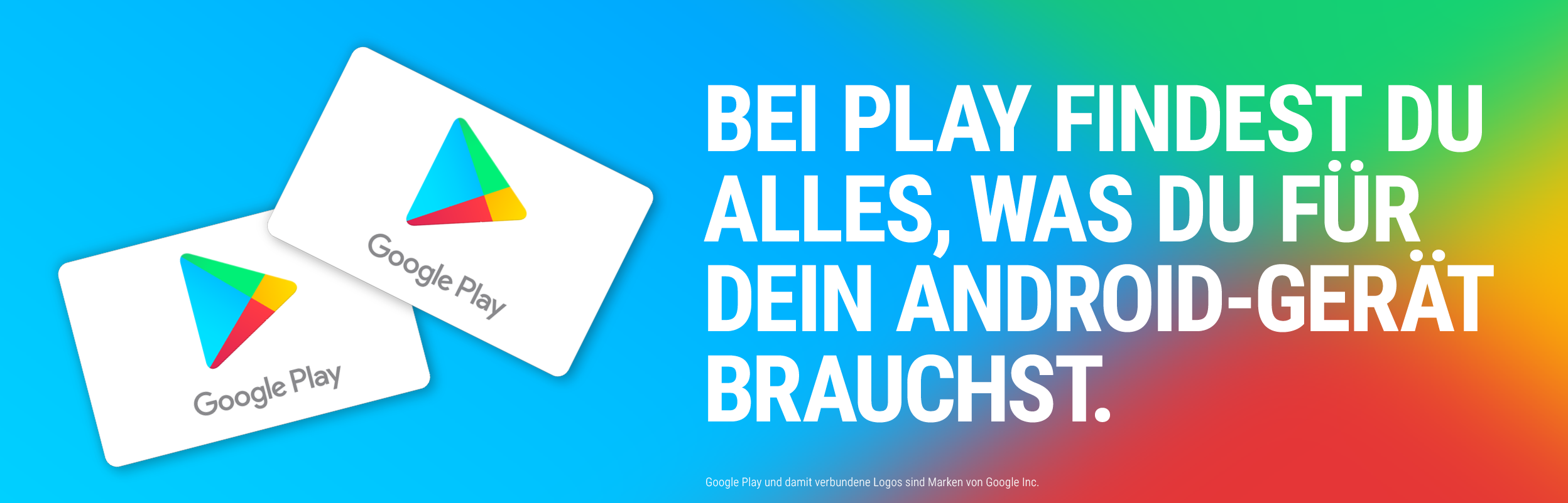Bei Google Play findest du alles, was du für dein Android-Gerät brauchst!